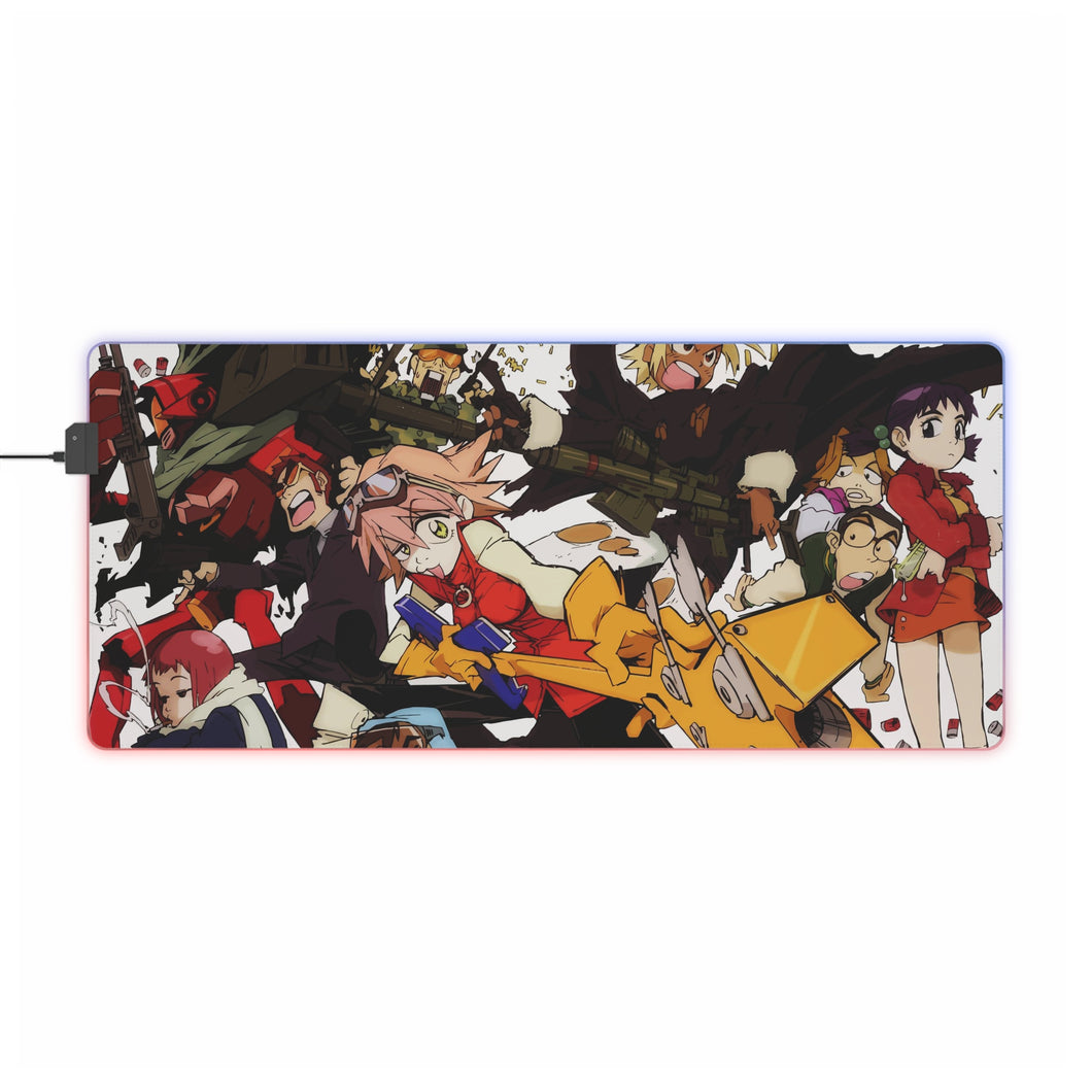 FLCL Haruko Haruhara, Mamimi Samejima, Naota Nandaba, Canti, Takkun RGB LED Mouse Pad (Desk Mat)