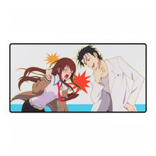 Load image into Gallery viewer, Makise Kurisu &amp; Rintarou Kyouma Mouse Pad (Desk Mat)
