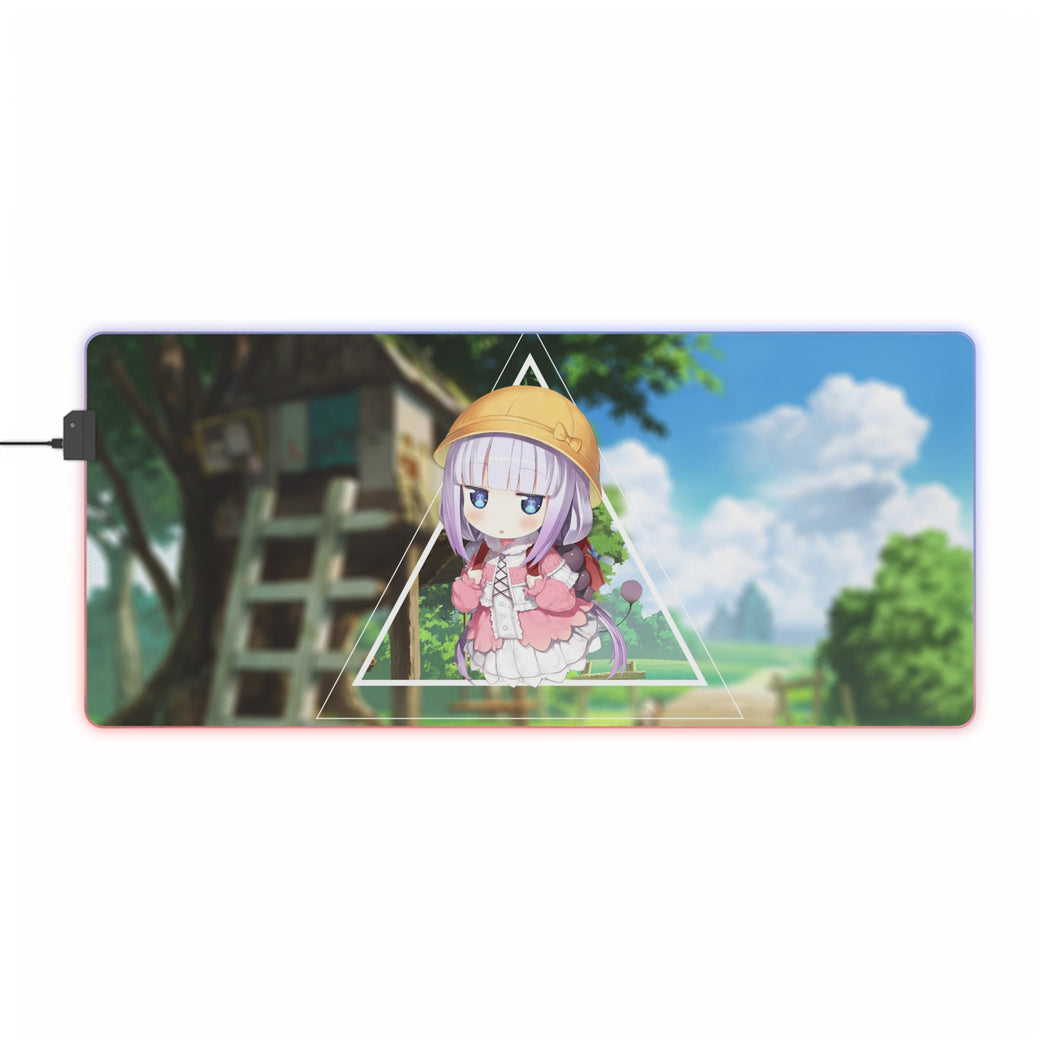 Miss Kobayashi's Dragon Maid Kanna Kamui, Kobayashi San Chi No Maid Dragon RGB LED Mouse Pad (Desk Mat)