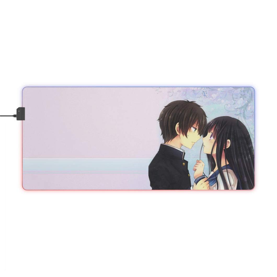 Eru Chitanda  And  Hōtarō Oreki RGB LED Mouse Pad (Desk Mat)