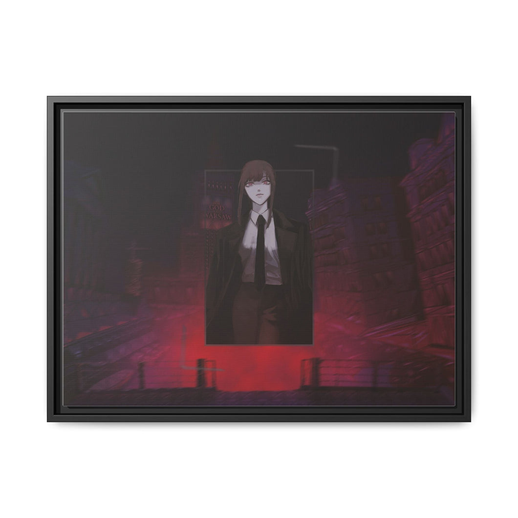 Anime Chainsaw Man Canvas Framed Art Print