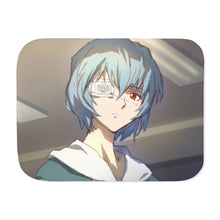 Load image into Gallery viewer, Neon Genesis Evangelion Rei Ayanami Sherpa Blanket
