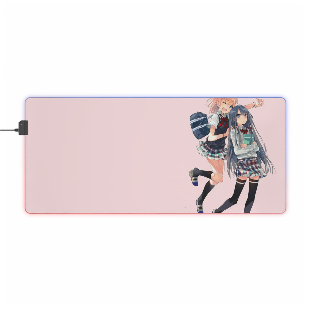 My Teen Romantic Comedy SNAFU Yukino Yukinoshita, Yui Yuigahama RGB LED Mouse Pad (Desk Mat)