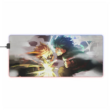 Load image into Gallery viewer, My Hero Academia Izuku Midoriya, Katsuki Bakugou RGB LED Mouse Pad (Desk Mat)
