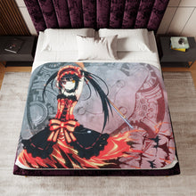 Load image into Gallery viewer, Anime Date A Liver Sherpa Blanket
