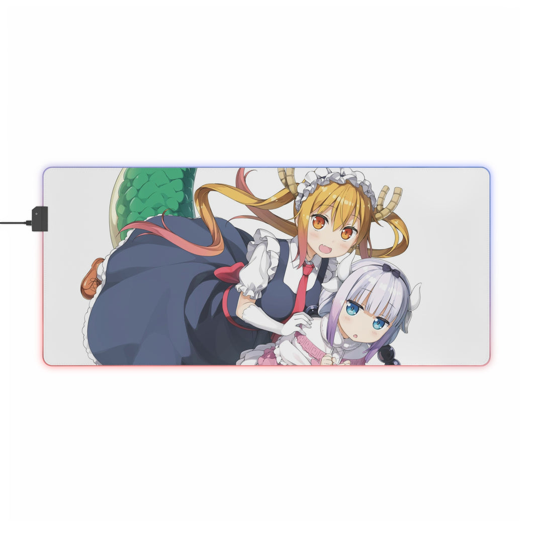 Miss Kobayashi's Dragon Maid Kanna Kamui, Kobayashi San Chi No Maid Dragon, Tohru RGB LED Mouse Pad (Desk Mat)
