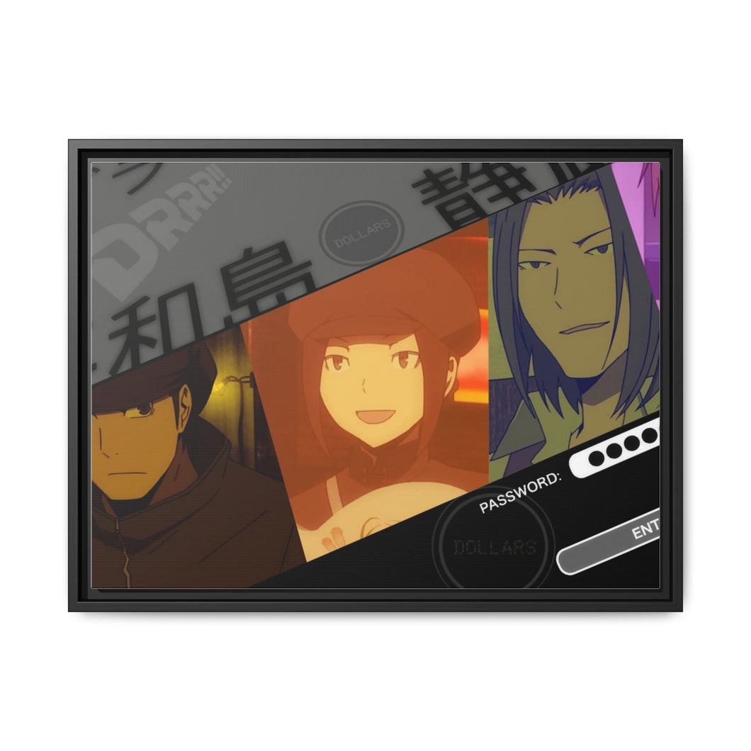 Durarara!! Canvas Framed Art Print