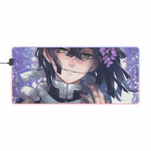 Load image into Gallery viewer, Obanai Iguro RGB LED Mouse Pad (Desk Mat)
