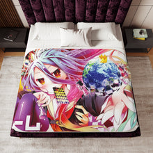 Load image into Gallery viewer, Sora and Shiro (No Game No Life) Sherpa Blanket
