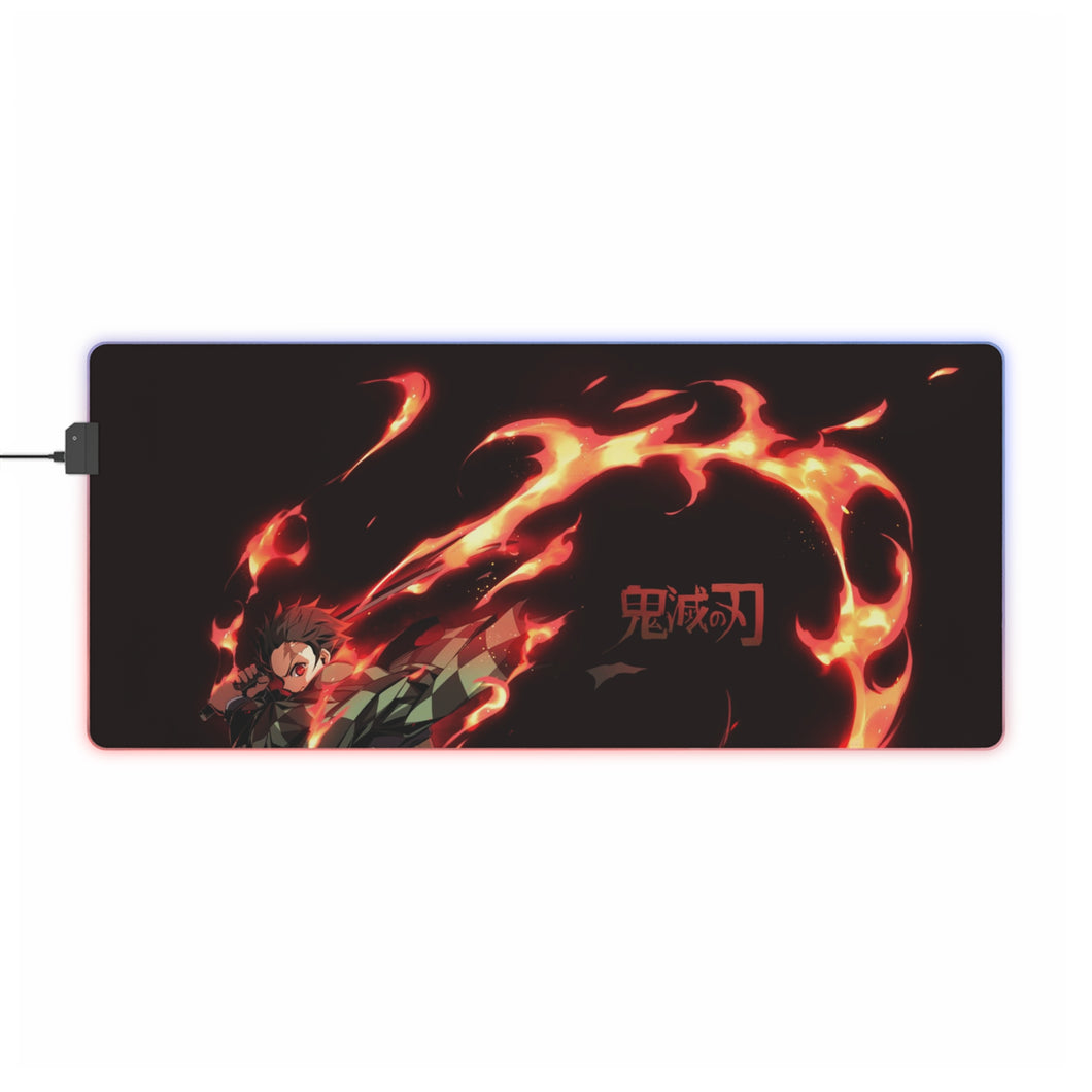 Tanjiro Kamado RGB LED Mouse Pad (Desk Mat)