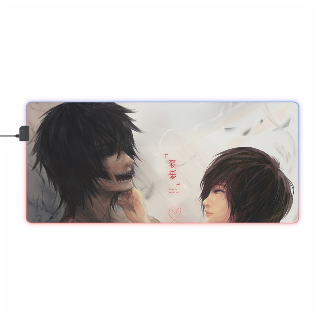 Anime Attack On Titan RGB LED Mouse Pad (Desk Mat)