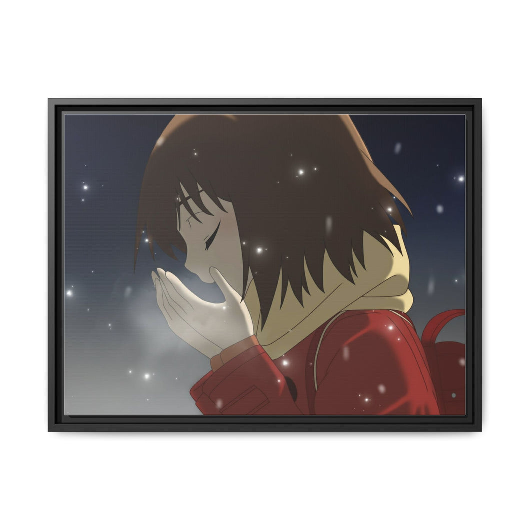 Anime ERASED Canvas Framed Art Print