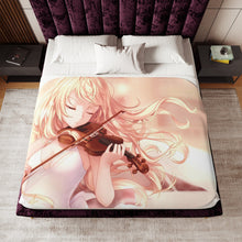 Load image into Gallery viewer, Anime Your Lie in April Sherpa Blanket
