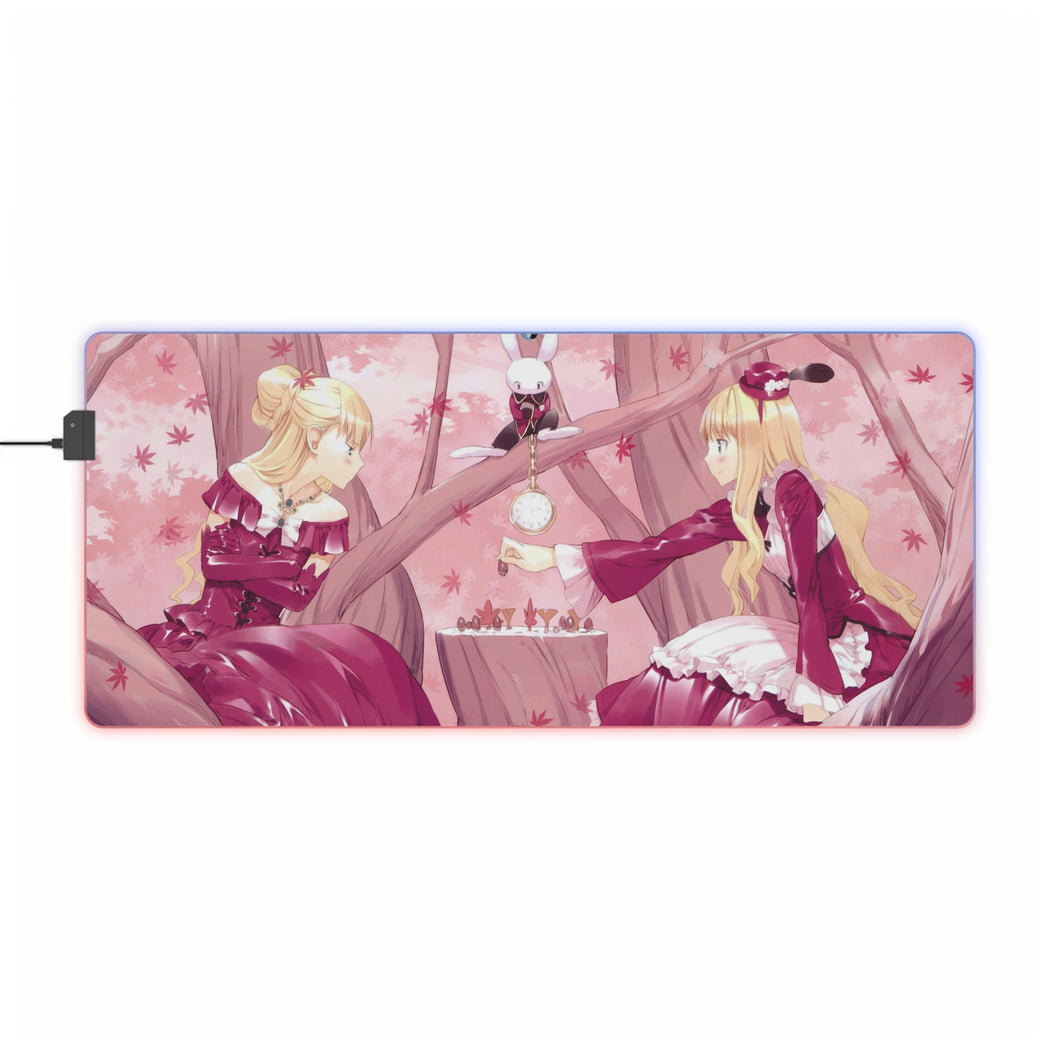 Anime Alice In Wonderland RGB LED Mouse Pad (Desk Mat)