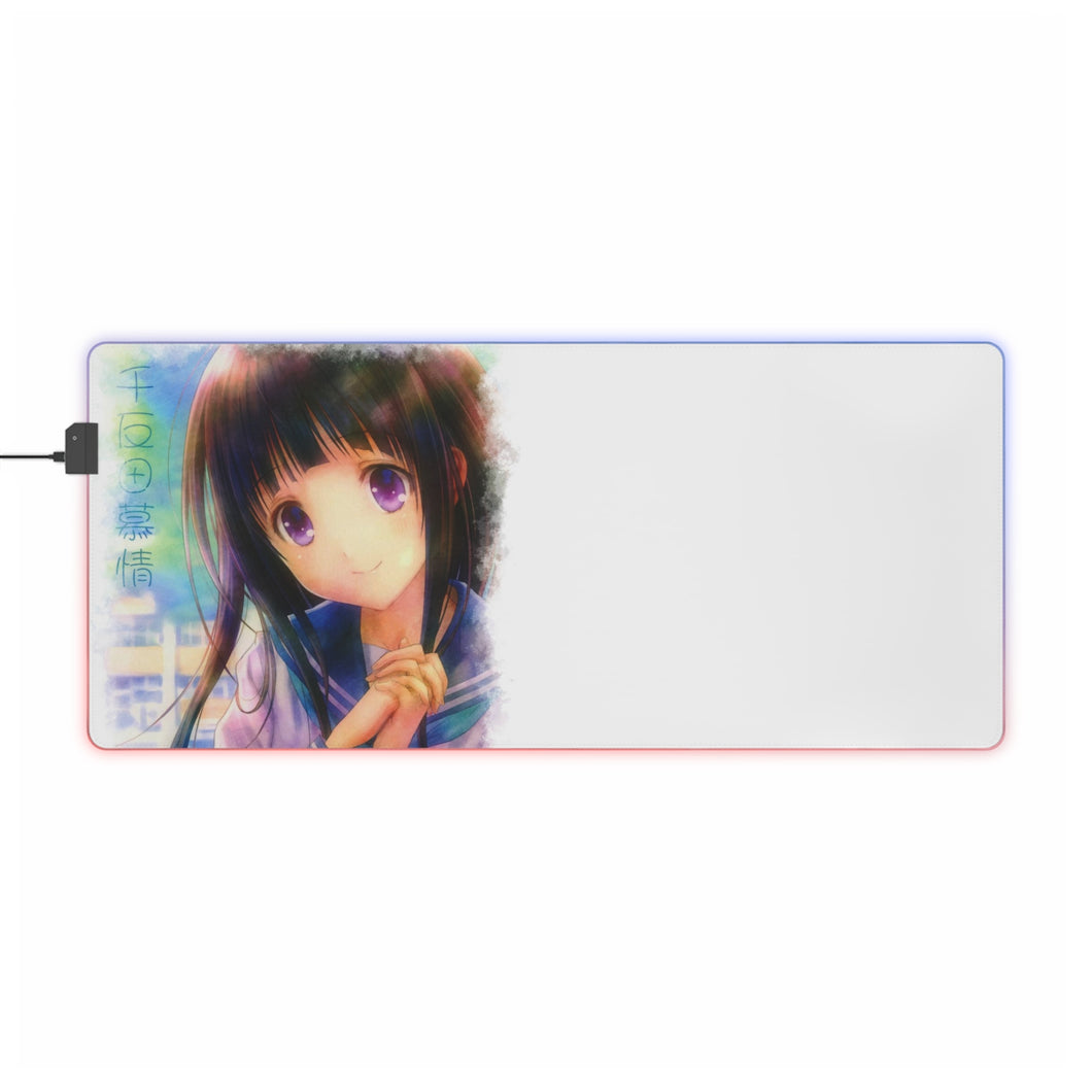 Eru Chitanda  Smile RGB LED Mouse Pad (Desk Mat)