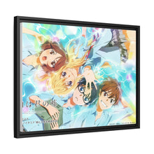 Load image into Gallery viewer, Kaori,Arima,Ryota and Tsubaki Canvas Framed Art Print

