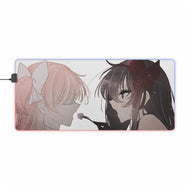 Puella Magi Madoka Magica Homura Akemi, Madoka Kaname RGB LED Mouse Pad (Desk Mat)
