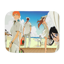 Load image into Gallery viewer, Bleach Ichigo Kurosaki, Rukia Kuchiki, Renji Abarai, Orihime Inoue, Yasutora Sado Sherpa Blanket
