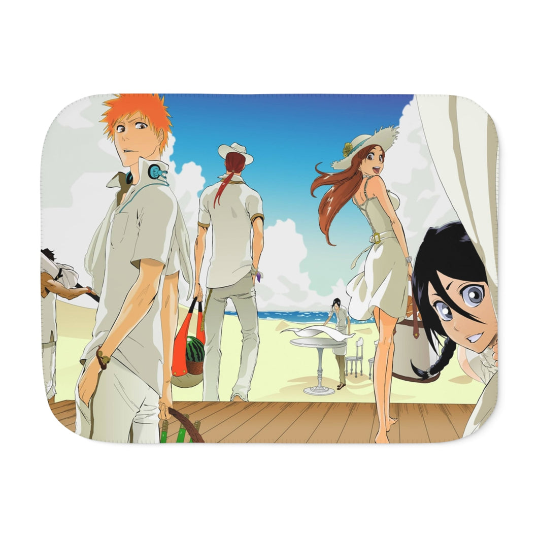 Bleach Ichigo Kurosaki, Rukia Kuchiki, Renji Abarai, Orihime Inoue, Yasutora Sado Sherpa Blanket