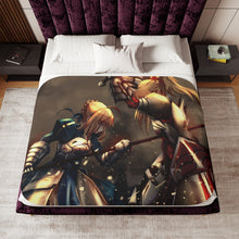 Load image into Gallery viewer, Fate/Apocrypha Saber, Saber Of Red Sherpa Blanket
