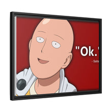 Load image into Gallery viewer, One Punch Man Saitama - Ok Canvas Framed Art Print
