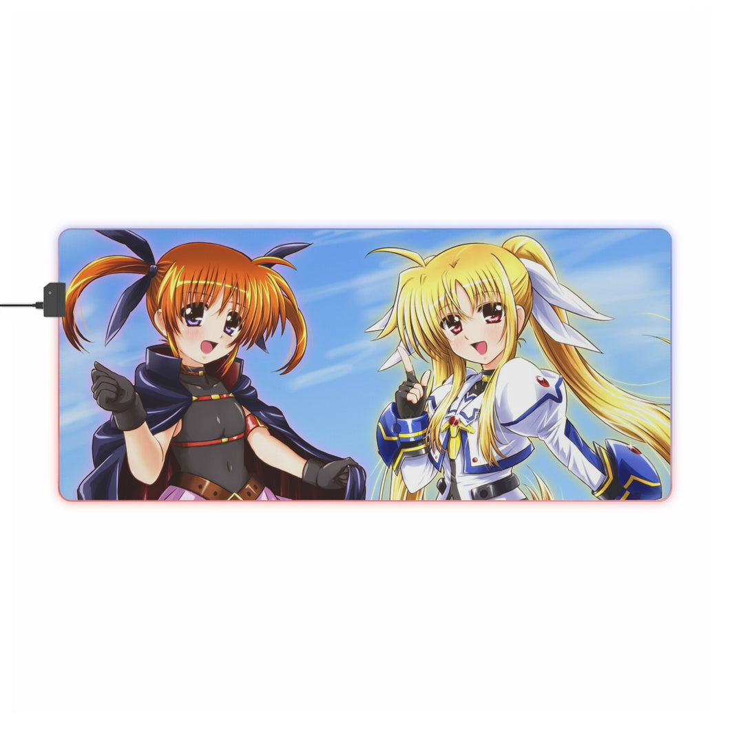Magical Girl Lyrical Nanoha RGB LED Mouse Pad (Desk Mat)