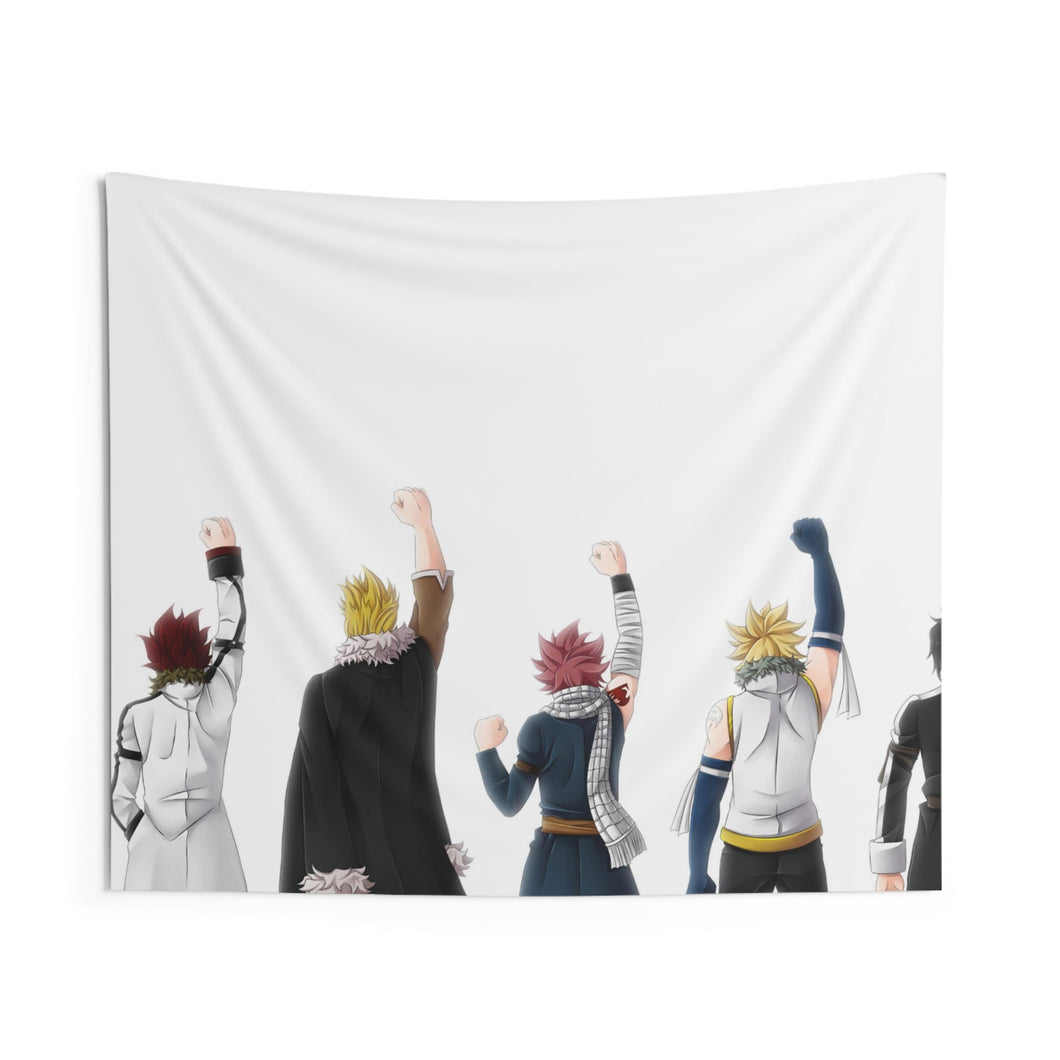 Fairy Tail Natsu Dragneel, Wendy Marvell, Gajeel Redfox Indoor Wall Tapestry