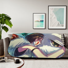 Load image into Gallery viewer, Anime Princess Mononoker Sherpa Blanket

