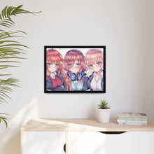 Load image into Gallery viewer, The Quintessential Quintuplets Miku Nakano, Itsuki Nakano, Nino Nakano, Yotsuba Nakano, Ichika Nakano Canvas Framed Art Print
