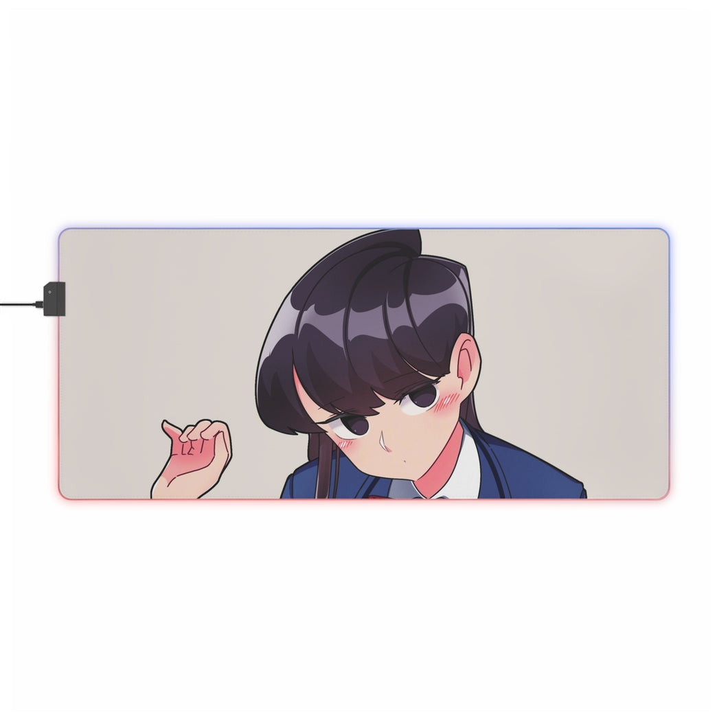 Komi Can't Communicate Komi Shouko RGB LED Mouse Pad (Desk Mat)