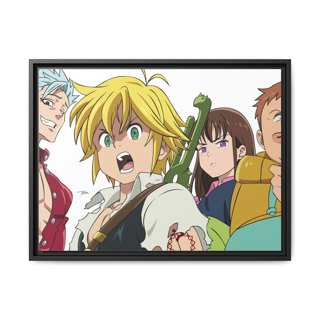 Anime The Seven Deadly Sins Canvas Framed Art Print