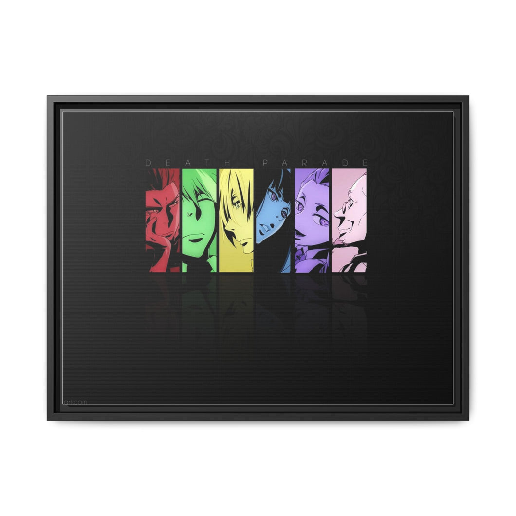 Anime Death Parade Canvas Framed Art Print