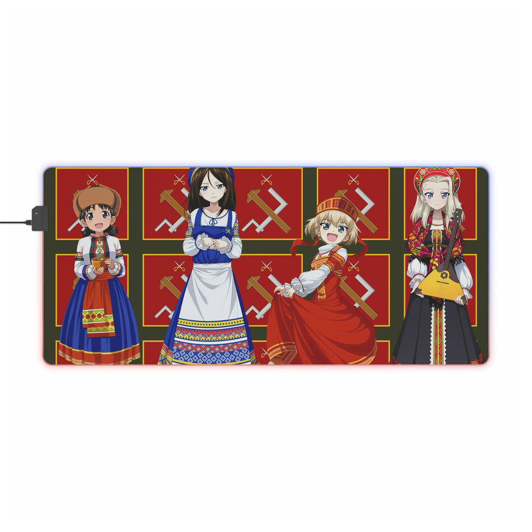 Girls und Panzer RGB LED Mouse Pad (Desk Mat)