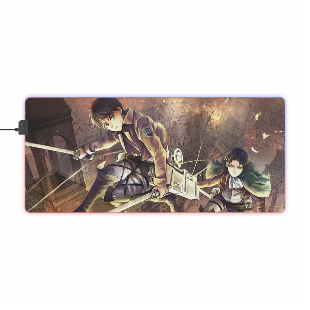 Anime Attack On Titan RGB LED Mouse Pad (Desk Mat)