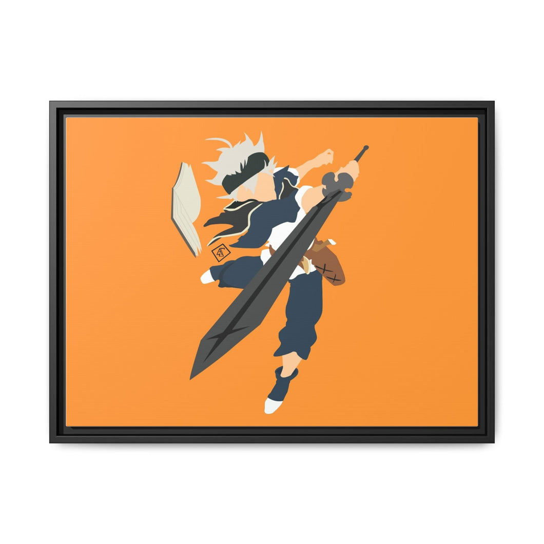 Black Clover Asta Canvas Framed Art Print