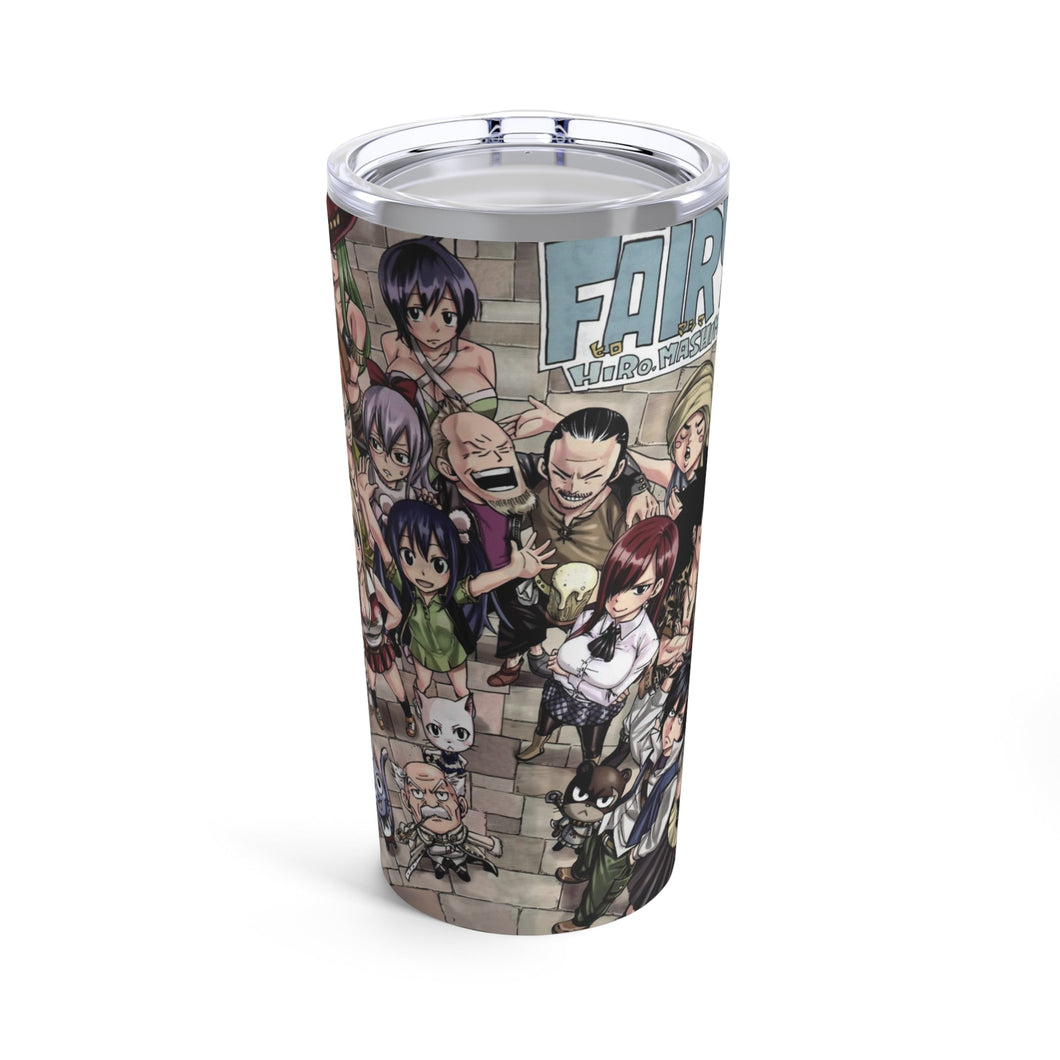 Fairy Tail Natsu Dragneel, Erza Scarlet, Lucy Heartfilia, Happy, Wendy Marvell Tumbler 20oz