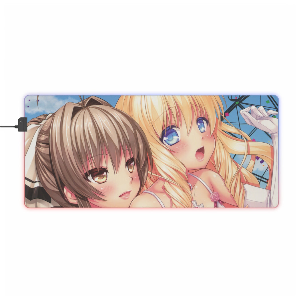 Amagi Brilliant Park Isuzu Sento, Latifa Fleuranza RGB LED Mouse Pad (Desk Mat)