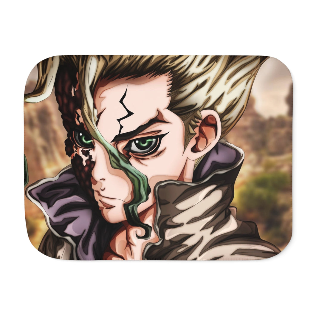 Anime Dr. Stone Sherpa Blanket