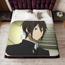Load image into Gallery viewer, Masashi Tohgaito Face Sherpa Blanket

