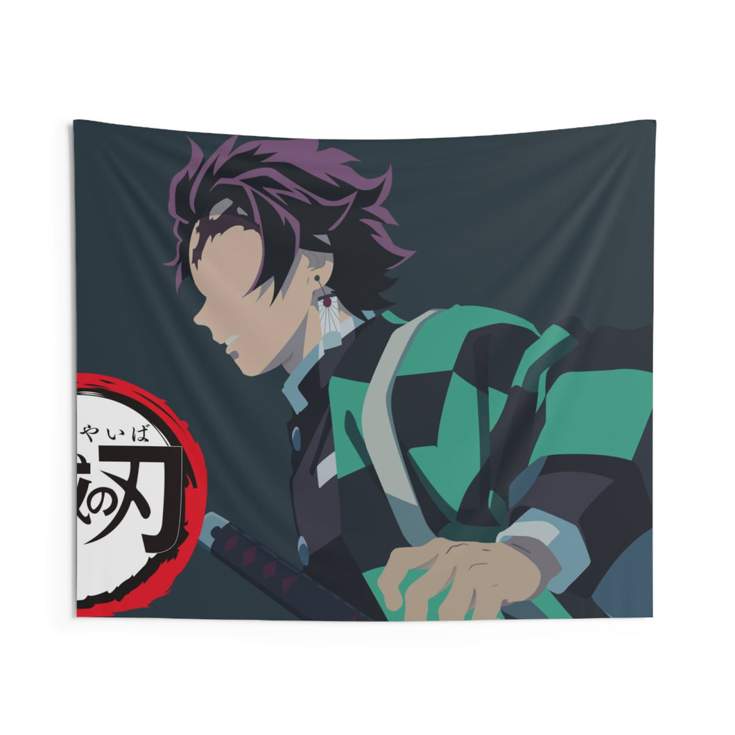 Tanjirou Kamado from Demon Slayer : Kimetsu no Yaiba for Dekstop Indoor Wall Tapestry