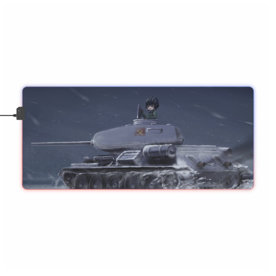 Girls und Panzer RGB LED Mouse Pad (Desk Mat)