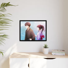 Load image into Gallery viewer, Eru Chitanda  And  Hōtarō Oreki Kimono Canvas Framed Art Print
