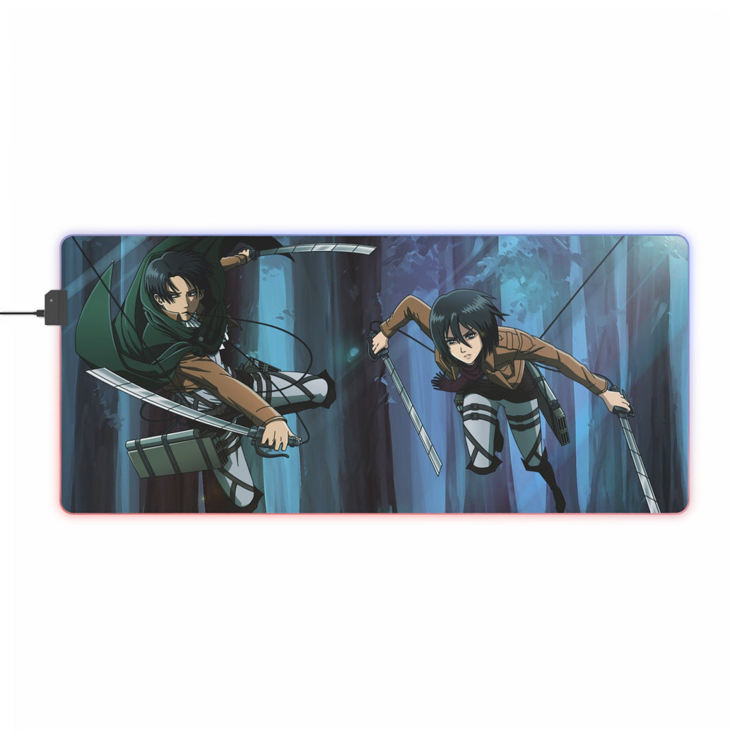 Anime Attack On Titan RGB LED Mouse Pad (Desk Mat)