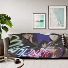 Load image into Gallery viewer, Mob Psycho 100 Arataka Reigen, Shigeo Kageyama, Ritsu Kageyama Sherpa Blanket
