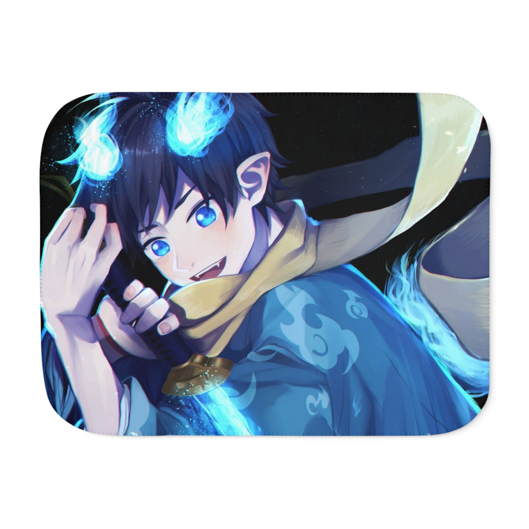 Blue Exorcist Sherpa Blanket
