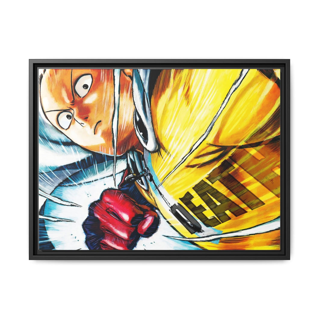 Saitama Canvas Framed Art Print