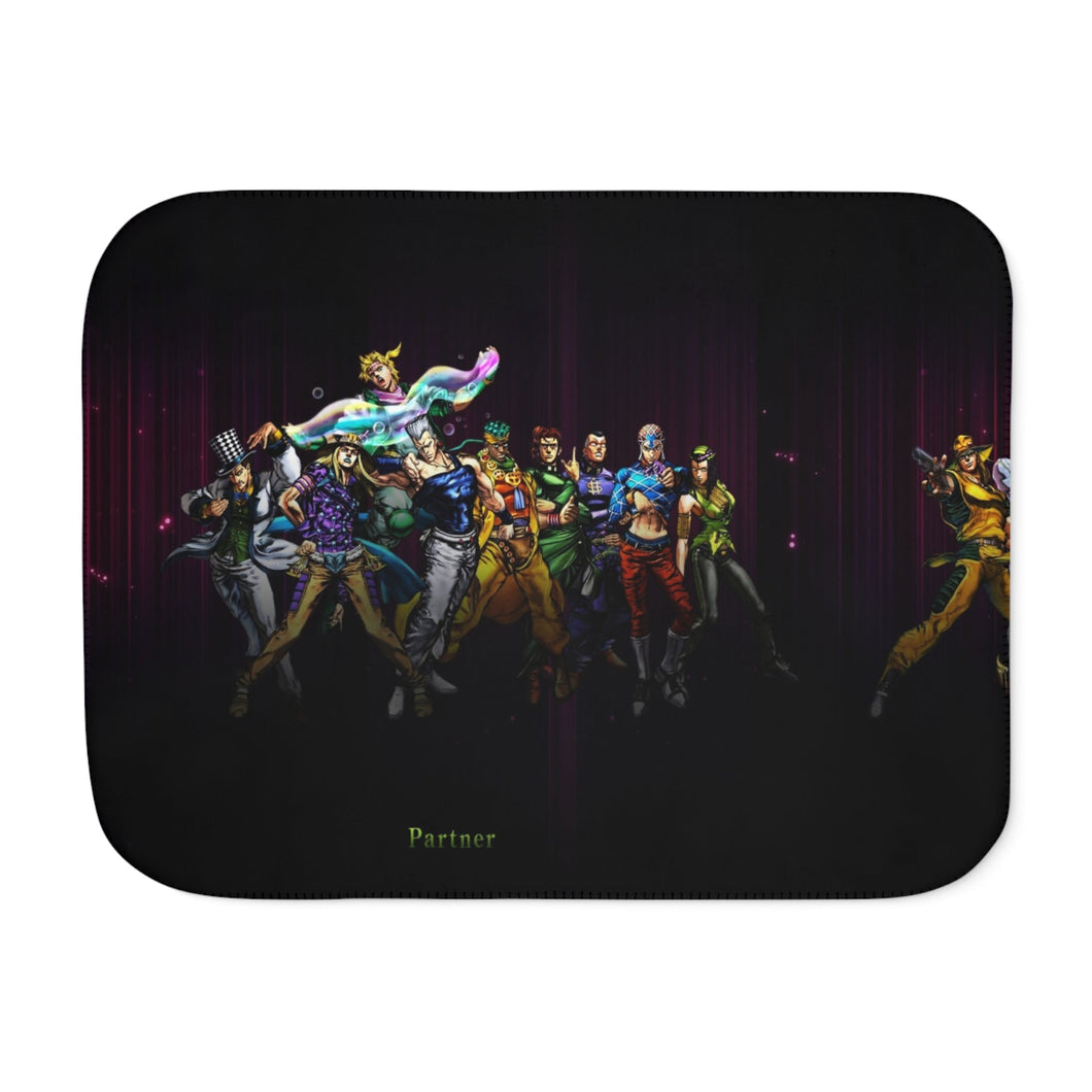 Anime Jojo's Bizarre Adventurer Sherpa Blanket