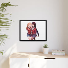 Load image into Gallery viewer, Kakegurui Yumeko Jabami, Mary Saotome Canvas Framed Art Print
