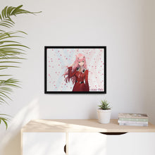 Load image into Gallery viewer, Zero Two Blossoms World Canvas Framed Art Print
