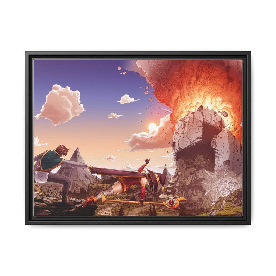 KonoSuba - God’s blessing on this wonderful world!! Canvas Framed Art Print